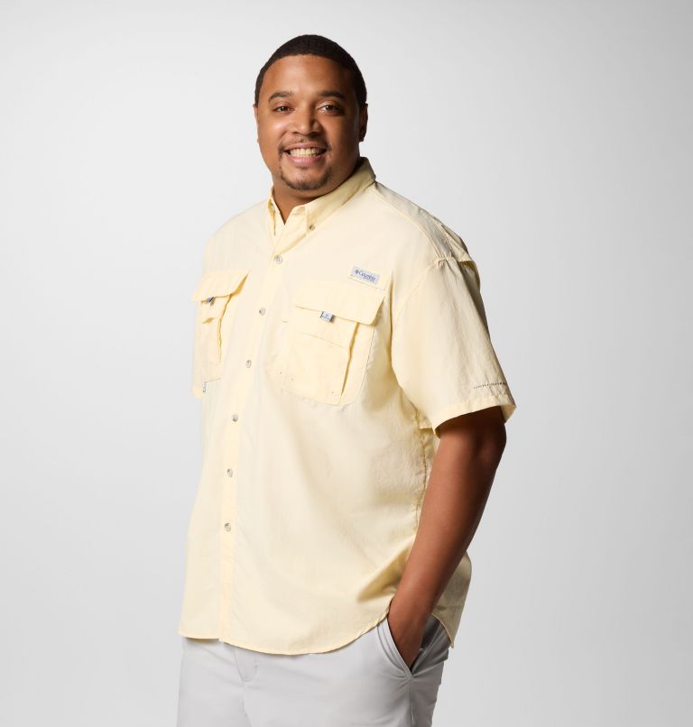 Chemise à manches courtes PFG Bahama II Homme - Tailles fortes, Color: Lemon Wash, image 4
