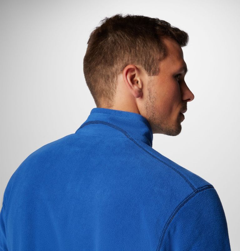 Men's Klamath Range II Half Zip Fleece Pullover, Color: Mountain Blue, image 6
