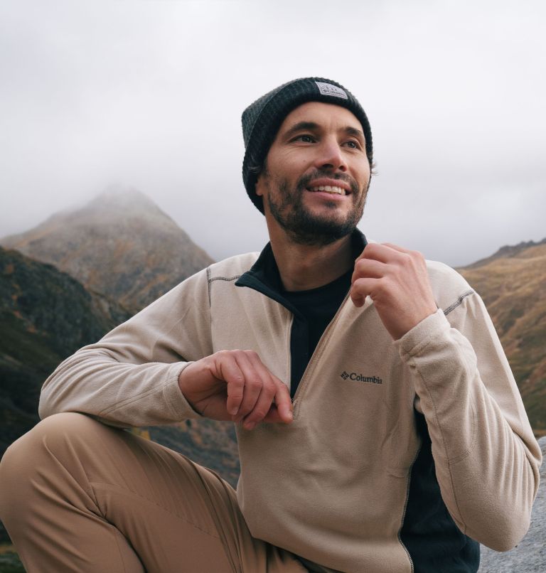 Polar con media cremallera Klamath Range II para hombre | 271 | XXL, Color: Ancient Fossil, Black, image 6