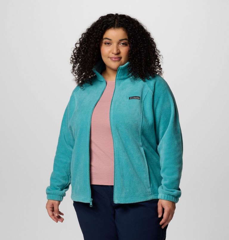 Women's Benton Springs Full Zip Fleece Jacket - Plus Size, Color: Teal, image 6