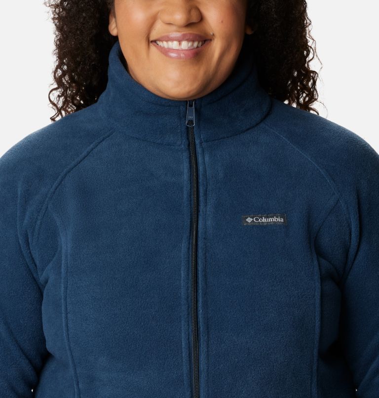 Women's Benton Springs Full Zip Fleece Jacket - Plus Size, Color: Columbia Navy, image 4