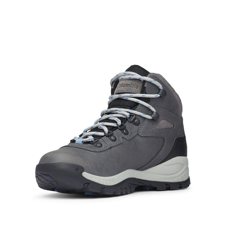 Women’s Newton Ridge Plus Waterproof Hiking Boot, Color: Quarry, Cool Wave, image 6