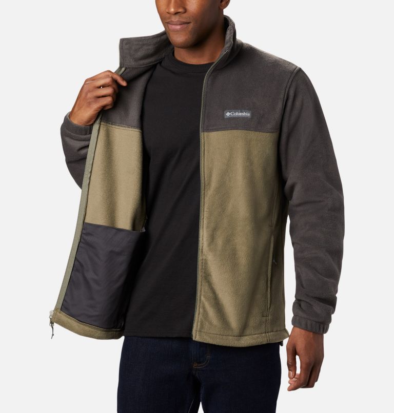 Men’s Steens Mountain 2.0 Full Zip Fleece Jacket - Tall, Color: Shark, Stone Green, image 6