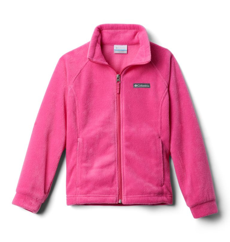 Girls' Benton Springs Fleece Jacket, Color: Pink Ice, image 3