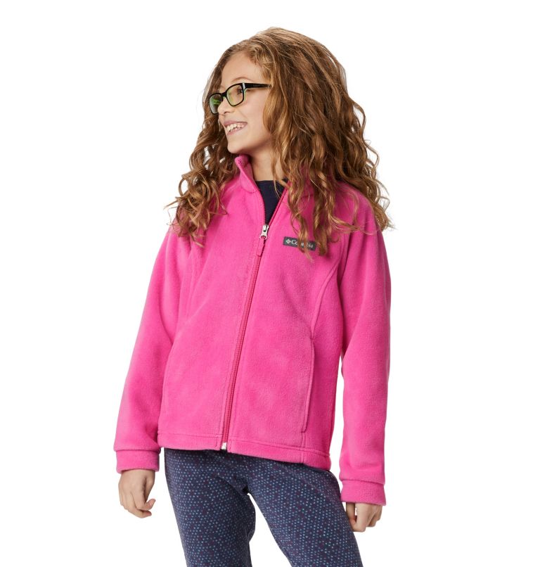 Girls' Benton Springs Fleece Jacket, Color: Pink Ice, image 1