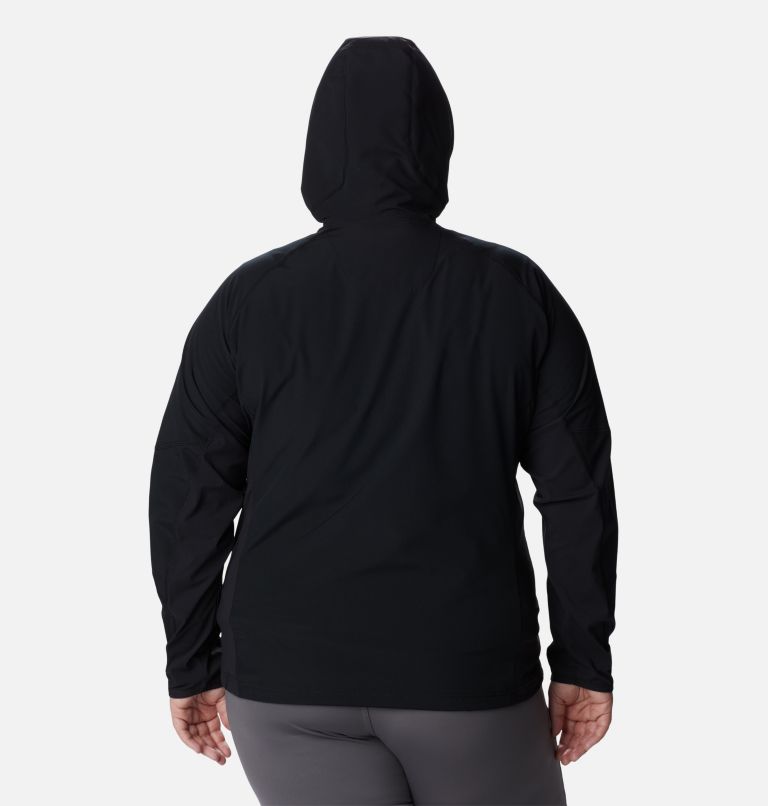 Manteau coquille souple à capuchon Sweet As Femme - Grandes tailles, Color: Black, image 2