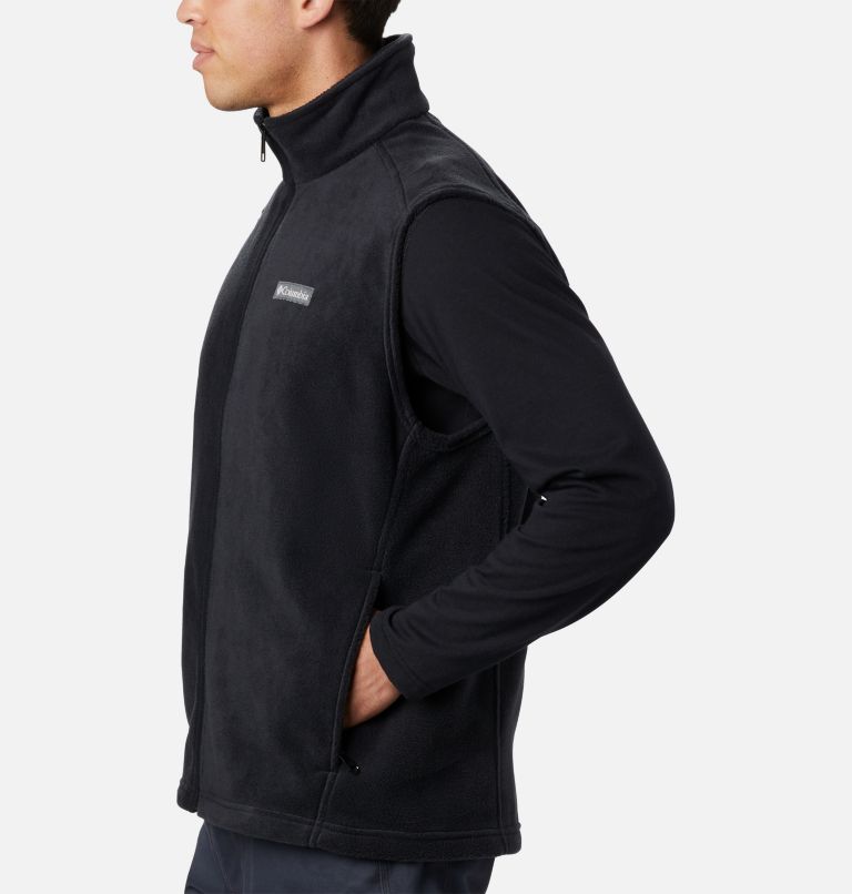 Men's Steens Mountain Fleece Vest, Color: Black, image 3
