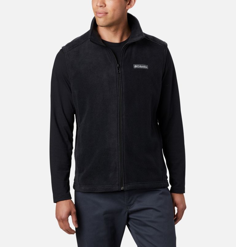 Men's Steens Mountain Fleece Vest, Color: Black, image 1