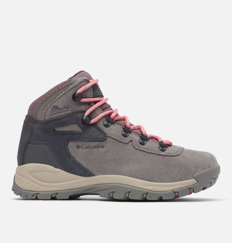 Women's Newton Ridge Plus Waterproof Amped Hiking Boot, Color: Stratus, Canyon Rose, image 1