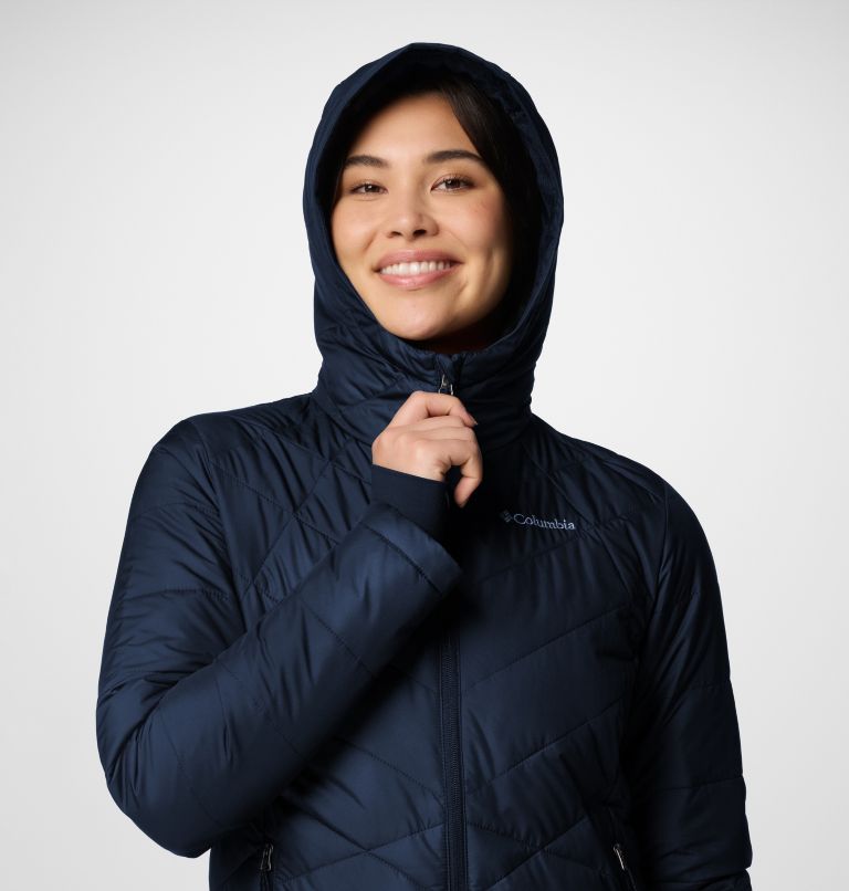 Heavenly isolierte Kapuzen-Jacke für Frauen, Color: Collegiate Navy, image 5