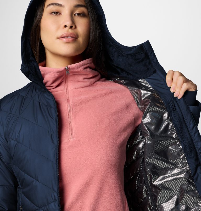 Heavenly isolierte Kapuzen-Jacke für Frauen, Color: Collegiate Navy, image 6