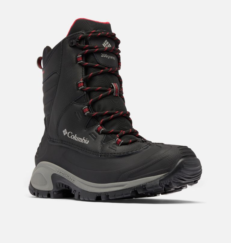 Men’s Bugaboot III Boot, Color: Black, Bright Red, image 3