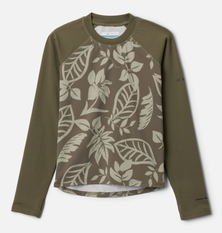 Youth Sandy Shores Technical Printed Top, Color: Stone Green Pasteled Tonal, Stone Green, image 1