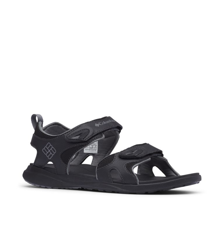 Men's Columbia Ankle Strap Sandal, Color: Black, Ti Grey Steel, image 4