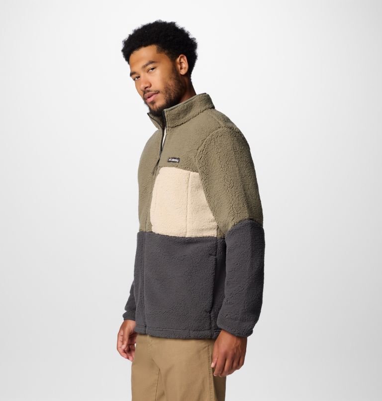 Veste polaire épaisse Mountainside homme, Color: Stone Green, Shark, Ancient Fossil, image 4