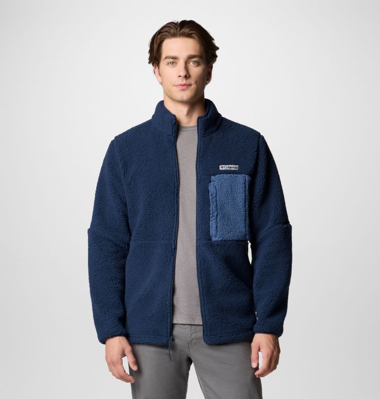 Veste polaire épaisse Mountainside homme, Color: Collegiate Navy, Dark Mountain, image 5
