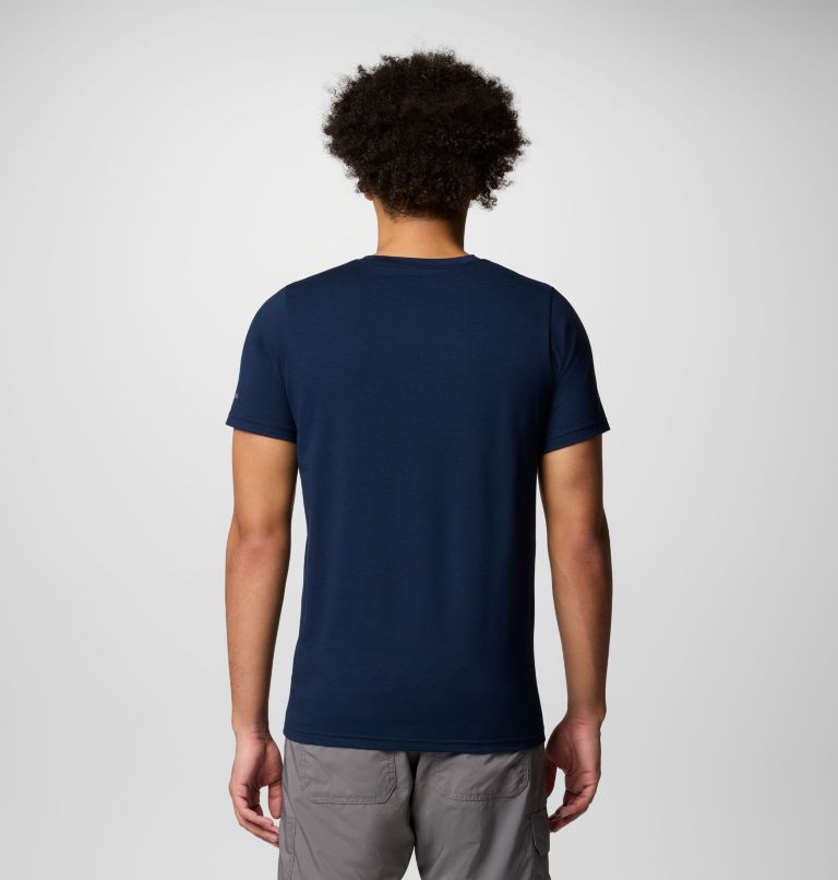 T-shirt Technique Sun Trek Homme, Color: Collegiate Navy, Explore Outdoors, image 2