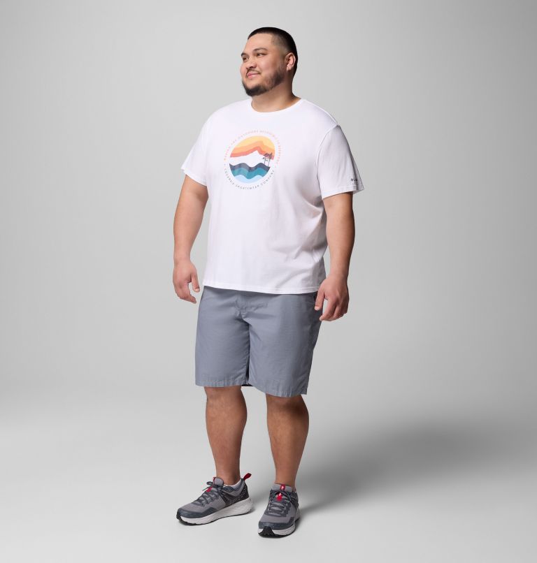 T-shirt Graphique Path Lake II Homme, Color: White, Circular Linescape, image 2