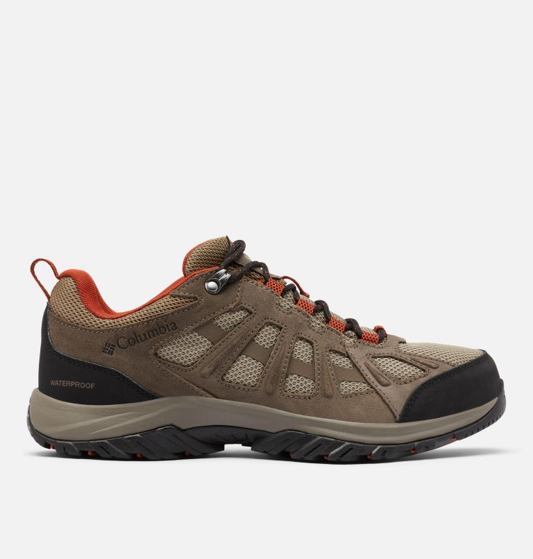 Zapatilla impermeable para caminar Redmond III para hombre, Color: Pebble, Dark Sienna, image 1