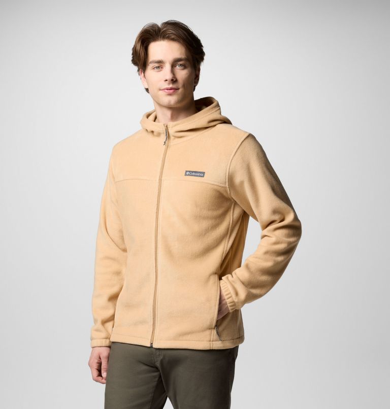 Men's Steens Mountain Full Zip Fleece Hoodie, Color: Canoe, image 4