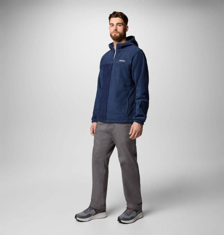Men's Steens Mountain Full Zip Fleece Hoodie, Color: Collegiate Navy, image 2