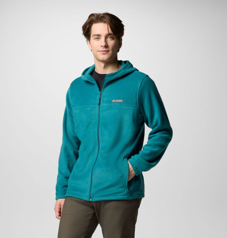 Men's Steens Mountain Full Zip Fleece Hoodie - Tall, Color: River Blue, image 4