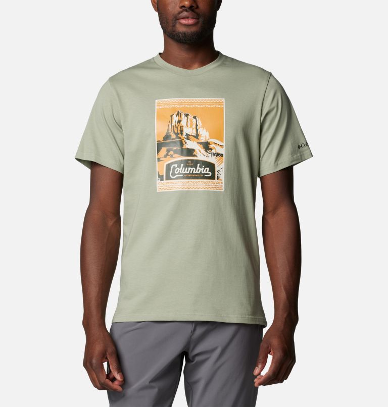 Men’s CSC Graphic Casual Organic Cotton T-shirt, Color: Safari, Arid Trails, image 1