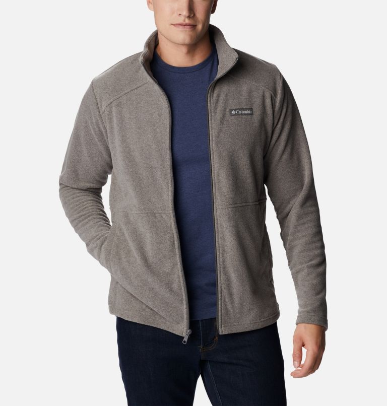Men's Castle Dale Full Zip Fleece Jacket - Tall, Color: Charcoal Heather, image 6