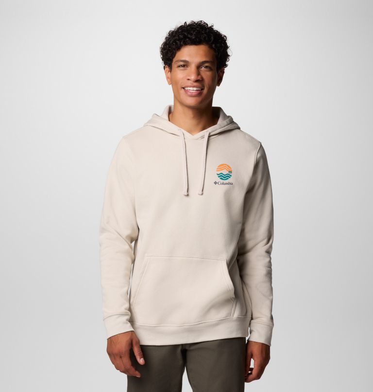 Hoodie Graphique Columbia Trek Homme, Color: Dark Stone, Circular Linescape, image 1
