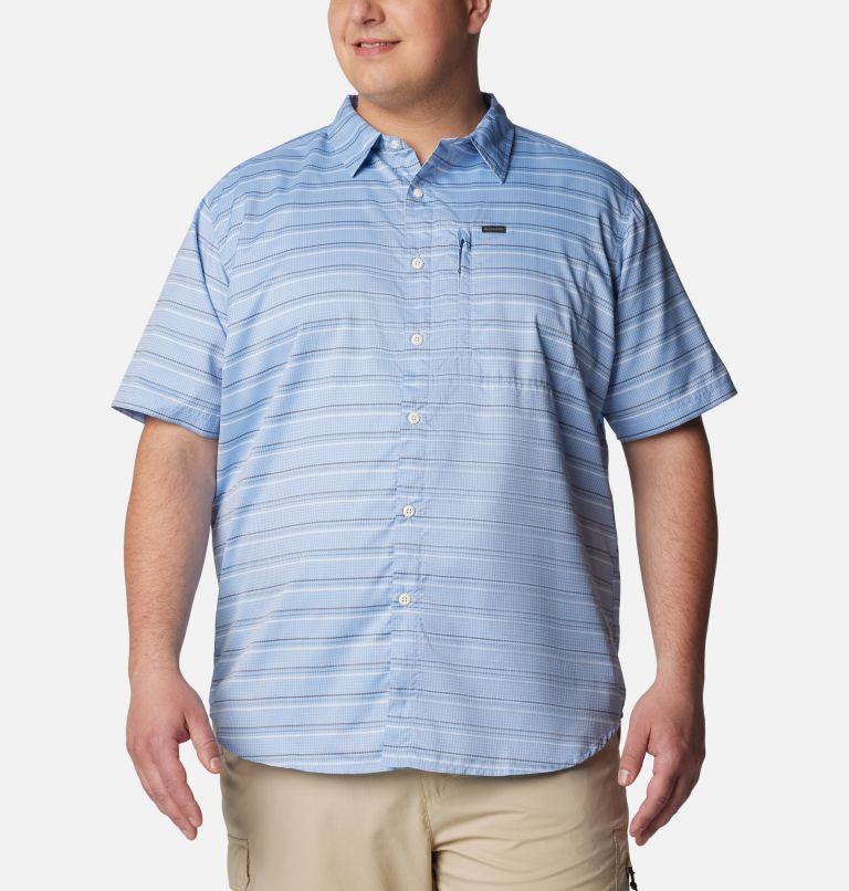 Chemise originale à manches courtes Silver Ridge Utility Lite pour homme – Tailles fortes, Color: Skyler Chambray Stripe, image 1