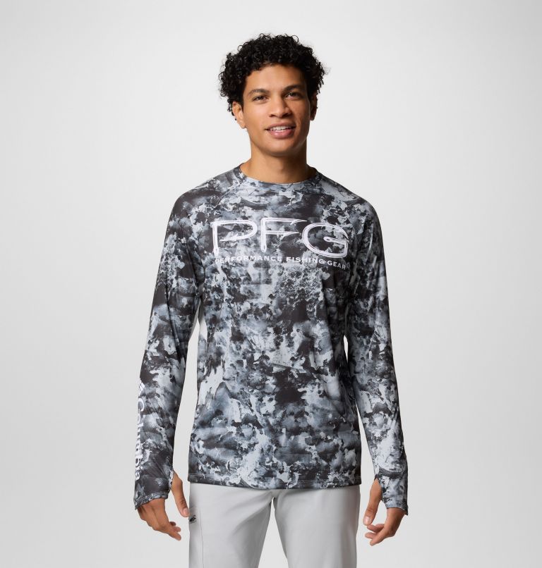 Super Terminal Tackle Vent Longsleeve T-Shirt für Männer, Color: Cool Grey Seamoss, image 1