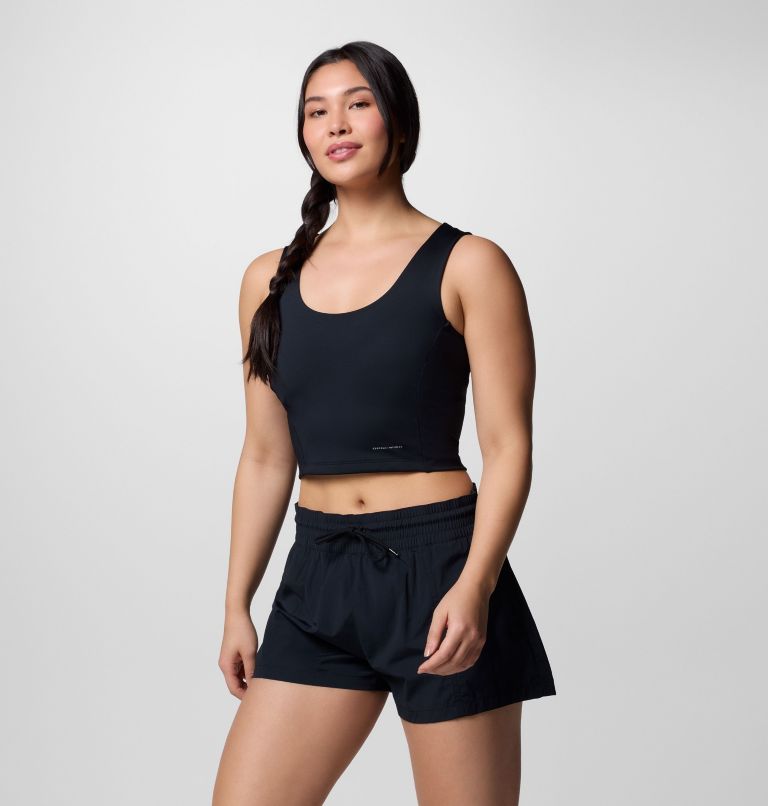 Women's Boundless Trek Tank, Color: Black, image 3