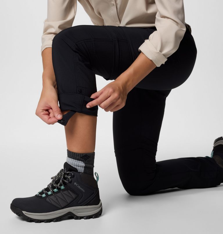 Women's Silver Ridge Utility Convertible Hiking Trousers, Color: Black, image 6