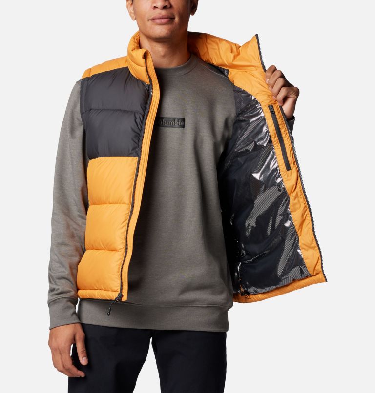 Men's Pike Lake II Puffer Vest, Color: Sunstone, Shark, image 6