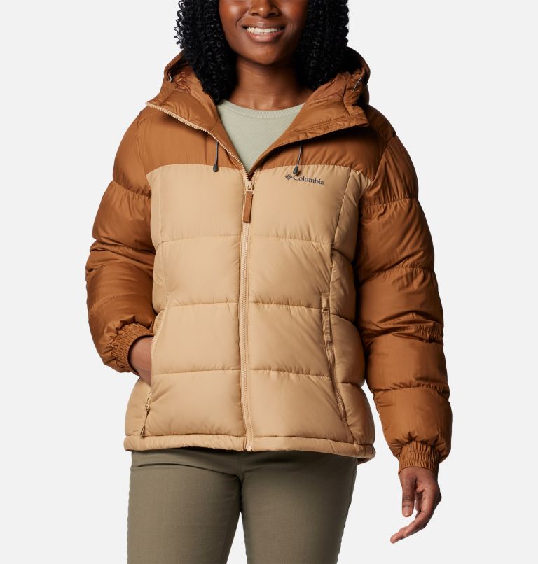 Pike Lake II isolierte Puffer-Jacke mit Kapuze für Frauen, Color: Camel Brown, Canoe, image 1