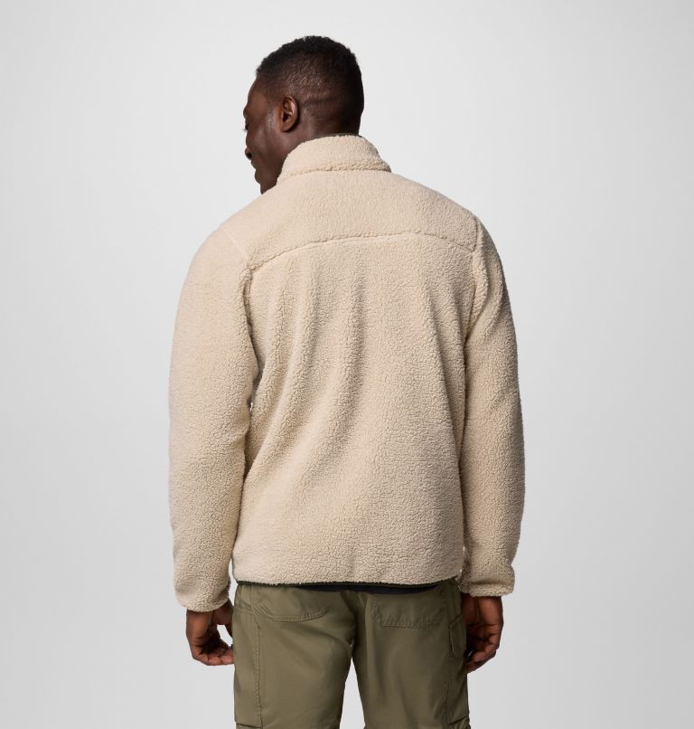 Men's Rugged Ridge III Full Zip Sherpa Fleece Jacket, Color: Ancient Fossil, Greenscape, image 2