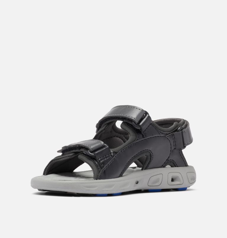 Big Kids' Techsun 3-Strap Sandal, Color: Dark Grey, Blue Macaw, image 7
