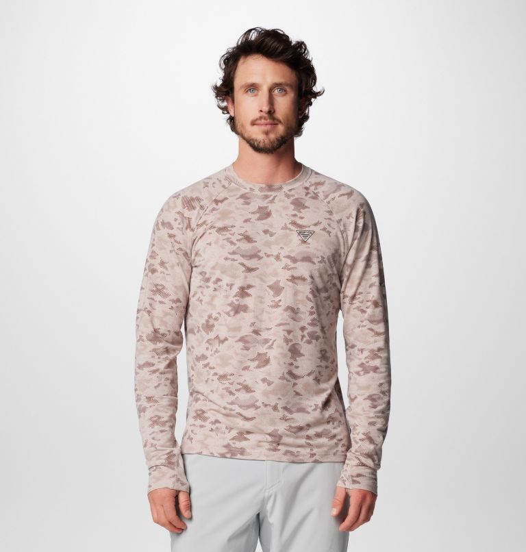 PFG Uncharted technisches Longsleeve T-Shirt für Männer, Color: Crushed Clay Uncharted Waters, image 1