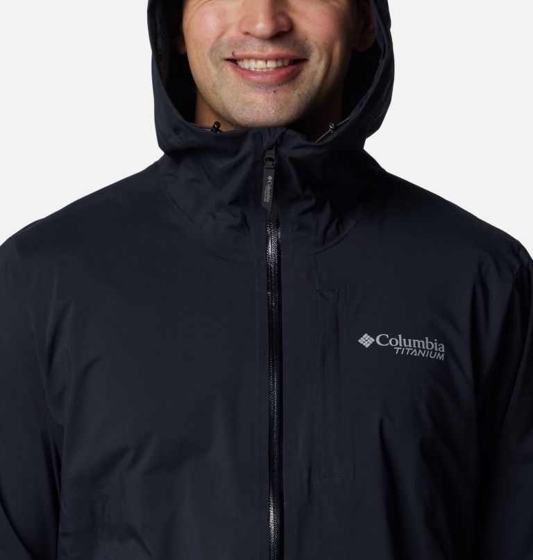Men's Ampli-Dry II Waterproof Hiking Shell Jacket, Color: Black, image 4