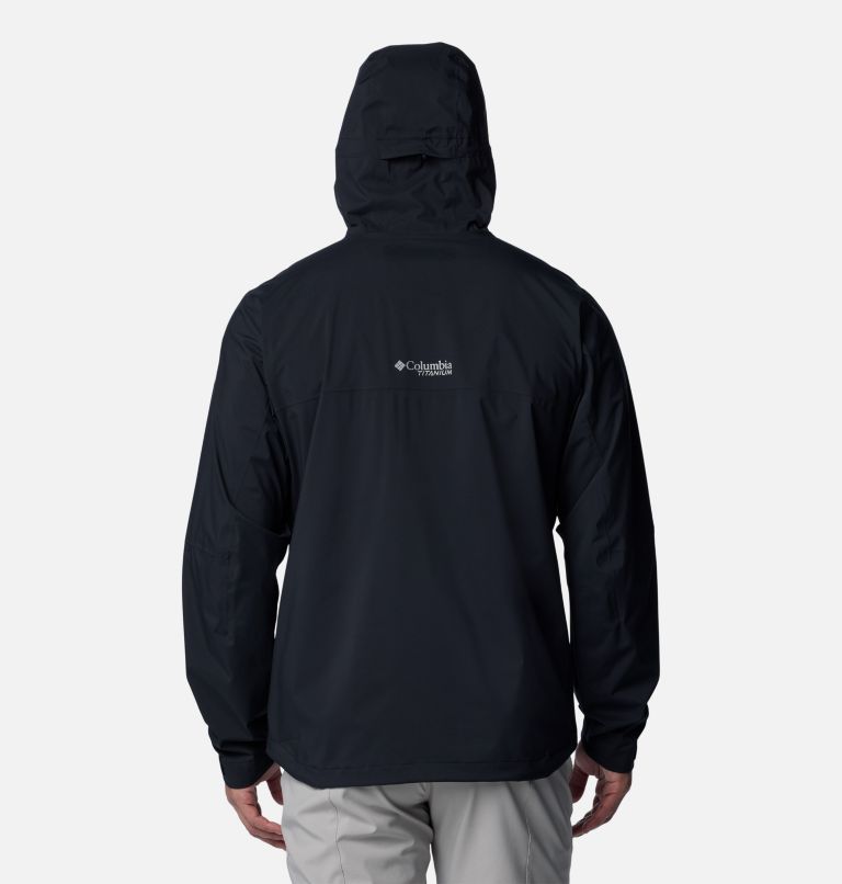 Men's Ampli-Dry II Waterproof Hiking Shell Jacket, Color: Black, image 2