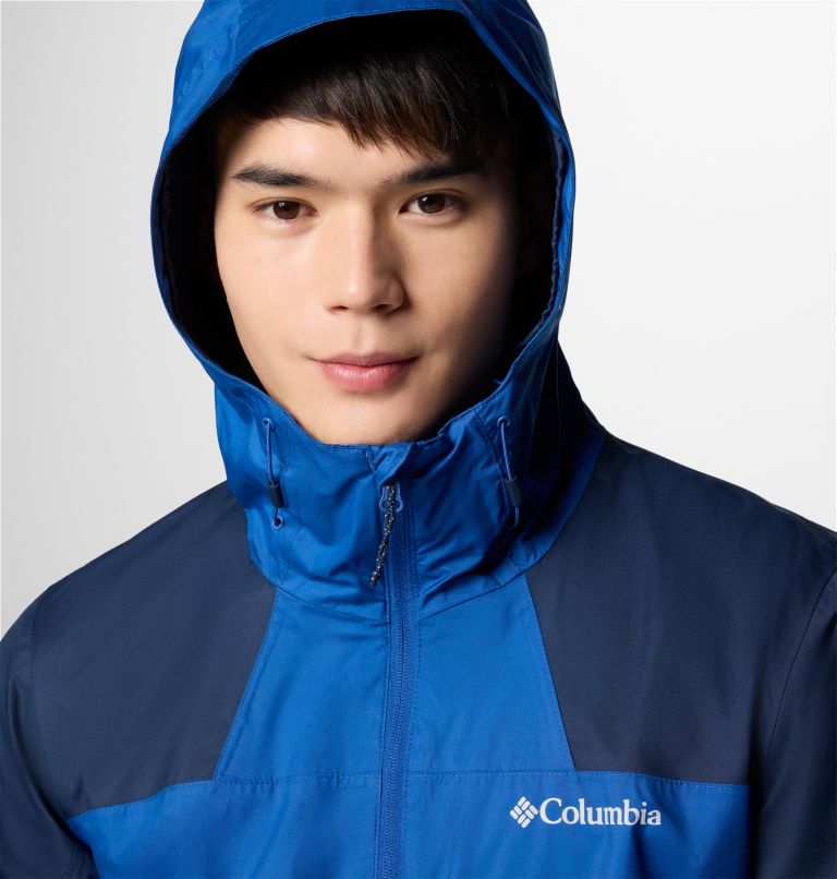 Men's Inner Limits IV Waterproof Jacket, Color: Mountain Blue, Collegiate Navy, image 4