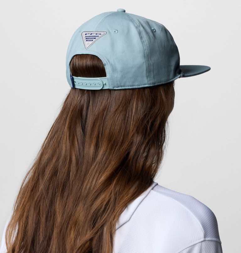 PFG Back Tack Snap Back für Unisex, Color: Crushed Blue, Redfish Shine, image 6