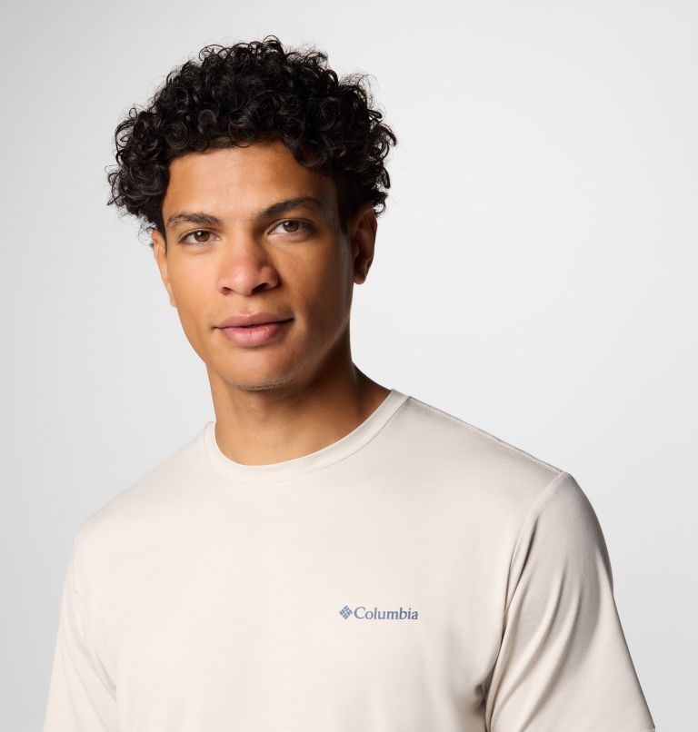 Kwick Hike Technical Graphic T-Shirt für Männer, Color: Dark Stone Heather, Linear View Multi, image 4
