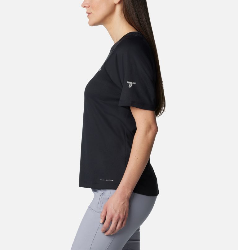 T-shirt col rond à manches courtes Summit Valley pour femme, Color: Black, image 3
