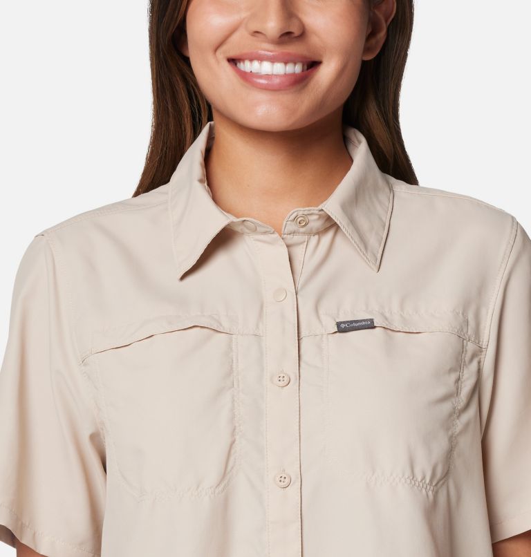 Chemise de Randonnée Manches Courtes Silver Ridge 3.0 Femme, Color: Ancient Fossil, image 4