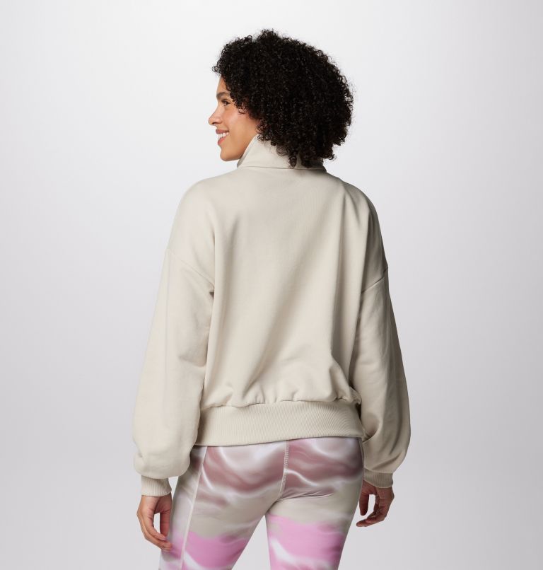 Sweat-shirt Demi-zip Éponge Marble Canyon Femme, Color: Dark Stone, image 2