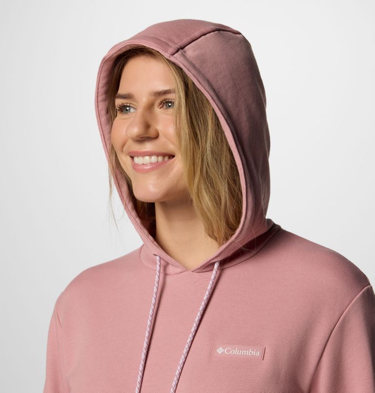 Women's Marble Canyon French Terry Hoodie, Color: Eraser Pink, image 4