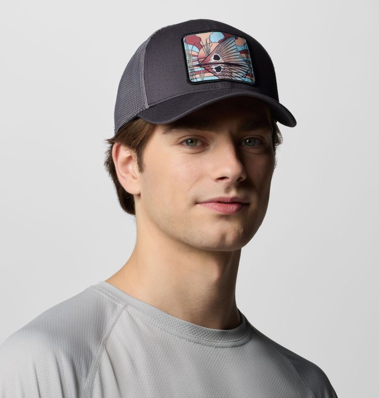 Gorra unisex de malla PFG Patch, Color: Shark, City Grey, Redfish Shine, image 3