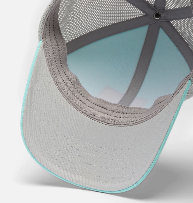 Gorra unisex de malla PFG Patch, Color: Gulf Stream, Cool Grey, Sunset Fish, image 3