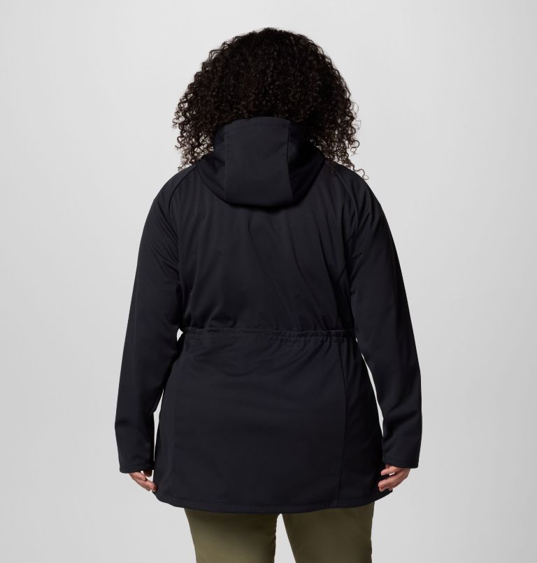 Femme Manteau à coquille souple Flora Park II - Grandes tailles, Color: Black, image 2